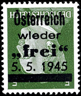 Losenstein (Oberösterreich), Hitler Freimarke 5 Rpf. Mit Vierzeiligem Stdr.-Aufdruck "Österreich / Wieder / Frei / 5.5.1 - Autres & Non Classés