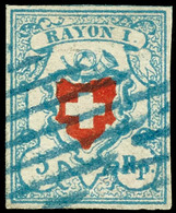 1850, 10 Rp. Rayon II Ohne Kreuzeinfassung, Waagerechtes Paar Der Type 29 Und 30 Von Druckstein D (LU),, Katalog: 9II O - Other & Unclassified