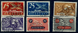 1923, 15 C. Bis 50 C. Flugpost, Kompletter Satz Mit 6 Werten, X-Papier, Tadellos Gestempelt, Mi. 180.-, Katalog: 179/84x - Sonstige & Ohne Zuordnung