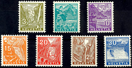 1934, 3 - 30 C. Landschaften, 7 Werte Komplett, Tadellos Postfrisch, Unsigniert, Mi. 110.-, Katalog: 270/76 ** - Sonstige & Ohne Zuordnung