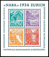 1934, Blockausgabe NABA, Tadellos Postfrisch, Gepr. Rellstab BPP Mit Befund "..."echt, Sauber Und Sehr Frisch, In Origin - Sonstige & Ohne Zuordnung