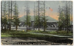 CPA YELLOWSTONE National Park - C.S.L. New Depot - Entrance - Yellowstone