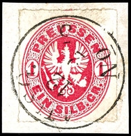 1 Sgr. Rosa, Adler Im Oval, Farbfrisches Kabinettstück, Klar Entwertet Mit Auf Marken Zur Entwertung Selten Verwendeten  - Other & Unclassified