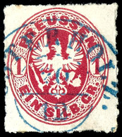 1 Sgr. Rosa, Adler Im Oval, Tadellos Durchstochenes Kabinettstück, Entwertet Mit Nachverwendetem Blauem Hannover-Stempel - Other & Unclassified