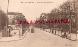 71 - CHALON SUR SAONE - BOULEVARD DE LA REPUBLIQUE - EDITEUR PUTELAT - Chalon Sur Saone