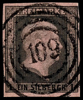 "109" - Bernau (Reg.-Bez. Potsdam), Klar Und Zentrisch Auf Kabinettstück 1 Sgr. Schwarz Auf Rosa, Katalog: 2a O - Autres & Non Classés