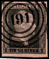 "191" - Bromberg (Reg.-Bez. Bromberg), Klar Und Zentrisch Auf Kabinettstück 1 Sgr. Schwarz Auf Rosa, Katalog: 2a O - Sonstige & Ohne Zuordnung