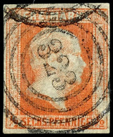 "323" - Dingelstaedt (Reg.-Bez. Erfurt), Klar Und Zentrisch Auf 1/2 Sgr. Rotorange Im Vollrandigen Schnitt, Tadellos., K - Other & Unclassified