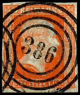 "386" - Erfurt (Reg.-Bez. Erfurt), Klar Auf Kabinettstück 1/2 Sgr. Orange, Katalog: 1 O - Sonstige & Ohne Zuordnung