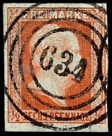 "634" - Hohenfriedeberg (Reg.-Bez. Liegnitz), Je Klar Auf Kabinettstück 1/2 Sgr. Rotorange Und 1 Sgr. Schwarz Auf Rosa,  - Other & Unclassified