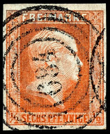 "684" - Johannisburg (Reg.-Bez. Gumbinnen), Klar Auf 1/2 Sgr. Rotorange, Tadellos, Katalog: 1 O - Altri & Non Classificati