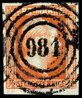 "981" - Müncheberg (Reg.-Bez. Frankfurt/Oder), Klar Auf 1/2 Sgr. Rotorange, Tadellos, Katalog: 1 O - Sonstige & Ohne Zuordnung