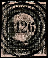 "1126" - Peschkau (Reg.-Bez. Oppeln), Klar Und Zentrisch Auf Kabinettstück 1 Sgr. Schwarz Auf Rosa, Katalog: 2a O - Other & Unclassified