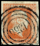 "1350" - Schönebeck (Reg.-Bez. Magdeburg), Klar Und Zentrisch Auf Kabinettstück 1/2 Sgr. Rotorange, Katalog: 1 O - Sonstige & Ohne Zuordnung