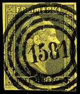 "1581" - Warendorf (Reg.-Bez. Münster), Klar Und Zentrisch Auf Kabinettstücken 1 Sgr. Sowie 3 Sgr. Schwarz Auf Gelb, Kat - Sonstige & Ohne Zuordnung