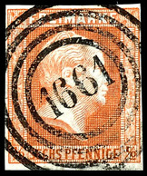 "1661" - Wittstock (Reg.-Bez. Potsdam), Klar Und Zentrisch Auf Kabinettstück 1/2 Sgr. Rootorange, Katalog: 1 O - Altri & Non Classificati