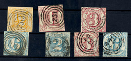 Mi.-Nrn. 28, 29, 32, 33IB, 39, 42 Und 43 Gestempelt Kabinett, Mi. 199.-, Katalog: Ex28/43 O - Sonstige & Ohne Zuordnung