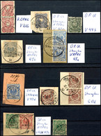 1886 - 1900, Gestempelte Partie Vorläufer Mit 14 Werten, Dabei MiNr. V41b Paar Gepr. Jäschke-L. BPP, V48a Paar Gepr. Jäs - Deutsche Post In China