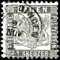 1 Kreuzer Silbergrau Mit Zweikreisstempel "(EMMEN)DINGEN 2. NOV", Minimale Zahnverkürzungen Rechts, Ansonsten Tadellose  - Other & Unclassified