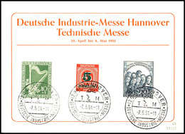 10 Und 30 Pf Philharmonie Auf Karte Der Hannover-Messe Mit Entsprechendem Sonderstempel, Mi. 130.-, Katalog: 72/73 BS - Other & Unclassified