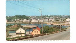 MATANE, Quebec, Canada, Town, River & Islands, 1950's? Chrome Postcard - Gaspé