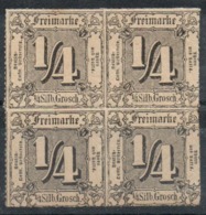 Allemagne - Tour Et Taxis N° 20 Neuf * - Bloc De 4 - Mint