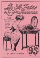 CPM 10X15 . EROTISME . REPRO . "Les 36 Joies De La Parisienne . 100 Dessins Galants " Annonce Publicitaire 1910 - Other & Unclassified