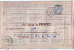 TB 2676 - MILITARIA - Lettre En Franchise Postale - Sapeurs Pompiers - Centre De Secour De NOZEROY Pour LONS LE SAUNIER - Military Postmarks From 1900 (out Of Wars Periods)