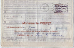 TB 2678 - MILITARIA - Lettre En Franchise Postale - Sapeurs Pompiers - Centre De Secour  SELLIERES Pour LONS LE SAUNIER - Military Postmarks From 1900 (out Of Wars Periods)
