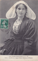 CPA 22 @ ROSCOFF - Jeune Femme - Coiffe Du Légué Saint Brieuc Et Plérin En 1908 - Plérin / Saint-Laurent-de-la-Mer