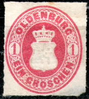 Oldenburg,1862,.Mi#17a,ML *,as Scan - Oldenburg