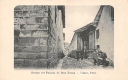 Pérou.           Cuzco.   Restos Del Palacio De Inca Rocca      (voir Scan) - Peru