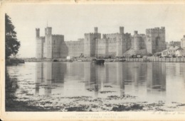 Caernarfon - Carnarvon Castle, South View From River Saint - Caernarvonshire