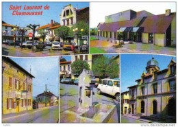 Carte Postale  69. Saint-Laurent De Chamousset Renault 4L  Trés Beau Plan - Saint-Laurent-de-Chamousset