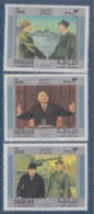 Hommage Au Général De Gaulle 3 Timbres Sharjah Et Dépendances Neufs Sans Gomme - De Gaulle (Général)