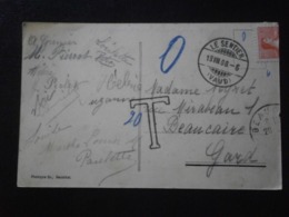 SUISSE HELVETIA SCHWEIZ SVIZZERO TIMBRE STEMPEL STAMP LETTER ENVELOPPE COVER LETTER CARTE POSTALE TAX TAXE SENTIER VAUD - Frankeermachines (EMA)