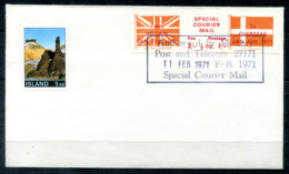 5250 - GROSSBRITANNIEN / UK - Poststreik 1971 - SPECIAL COURIER MAIL TO OVERSEAS SCANDINAVIA - Abarten & Kuriositäten