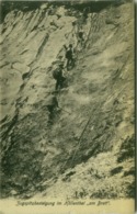 SPORT - CLIMBING - ZUGSPLITZBESTELGUNG IM HÖLLENTAL AM BRETT - VERLAG V.B. JOHANES ( MAX BECKERT ) 1910s (BG5613) - Climbing