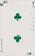 Télécarte Ancienne Japon / 110-11754 - Jeu De Cartes CARTE A JOUER - PLAYING CARD - Japan Front Bar Phonecard / A - Giochi