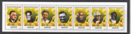 2007 Libya Famous African Leaders Nasser Lumumba  Nyere  Miniature Sheet Of 7 MNH - Libye
