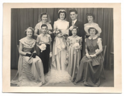 Photo 16,9 X 12,9 Cm Photo Marcel RESCH GOLBEY Mariage - Golbey