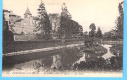 Carrières-sur-Seine-Yvelines-+/-1910-Le Jardin Public Et L'Eglise Saint-Jean-Baptiste - Carrières-sur-Seine