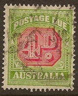 AUSTRALIA 1938 4d Postage Due SG D116 U #OD215 - Segnatasse
