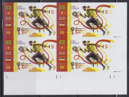 CUBA 2018 Flags World Cup Russia 45P ERROR:blurry Print - 2018 – Rusia