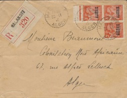 1947 - Enveloppe RECC.  De MALAKOFF  Pour Alger Affr. à 9 F - Lettres & Documents