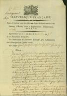 BELGIQUE LETTRE DATE DE INGELMUNSTER 25/09/1798 DOCUMENT ILLUSTRE (DD) DC-4476 - 1794-1814 (Franse Tijd)