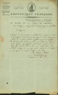 BELGIQUE LETTRE DATE DE BRUGES 08/12/1802 DOCUMENT ILLUSTRE (DD) DC-4485 - 1794-1814 (Période Française)