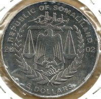 SOMALIA SOMALILAND $5 EMBLEM FROMT TITANIC SHIP 90YEARS BACK 2002 UNC KM? READ DESCRIPTION CAREFULLY!! - Somalie