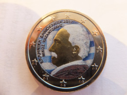 2 Euros Commémorative Colorisée Grèce 2017 Nikos Kazantzakis - Griekenland