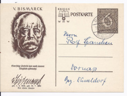 Dt- Reich (003474) Ganzsache P285/02 V.Bismark Tagesstempel, Gestempelt Dornap Am 29.4 - Enteros Postales